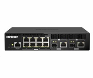 QNAP řízený switch QSW-M2108R-2C (8x 2,5GbE RJ45 a 2x kom...