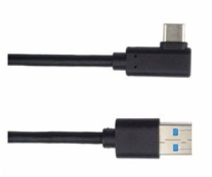 PREMIUMCORD Kabel USB typ C/M zahnutý konektor 90° - USB ...