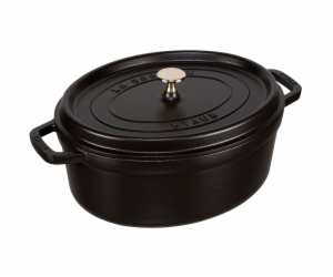 Staub oválný 31cm 5,4l Cocotte litinový hrnec s poklicí č...