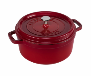 Litinový hrnec Staub La Cocotte 24cm kulatý cervený