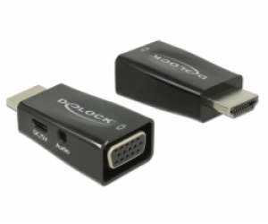 DeLOCK adaptér HDMI-A samec > VGA samice se zvukem