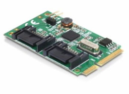 DeLOCK MiniPCIe I/O PCIe 2xSATA 6Gb/s, Controller