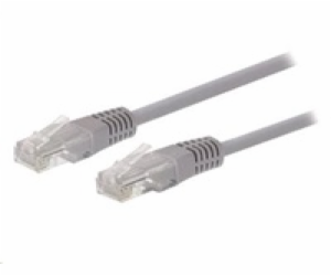 C-TECH kabel patchcord Cat5e, UTP, šedý, 20m