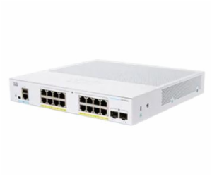 Cisco switch CBS250-16P-2G (16xGbE,2xSFP,16xPoE+,120W,fan...