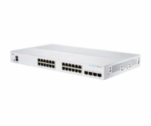 Cisco switch CBS350-24T-4G-EU (24xGbE,4xSFP,fanless)