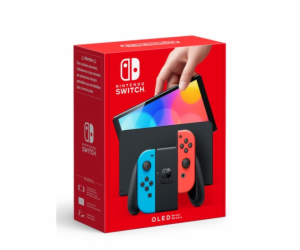 Herní konzole Nintendo Switch, Neon Red&Blue Joy-Con (OLED)