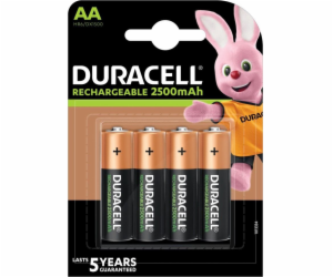 Duracell dobíjecí AA / R6 2500mAh 4ks.