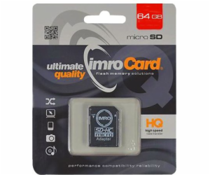 IMRO 10/64G UHS-I ADP memory card 64 GB MicroSDHC Class 10