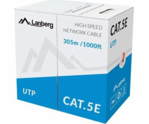 Lanberg UTP CAT.5E WIRE CCA 305M  kabel červený