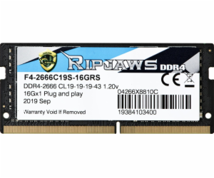 Paměť notebooku G.Skill SODIMM DDR4 paměť 16GB Ripjaws 26...