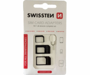 Swissten sim adaptér 4in1