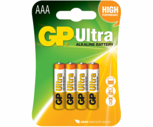 GP Ultra AAA baterie, 1.5V alkalické, 4ks