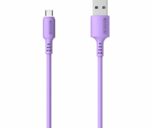 Somostel USB kabel USB-A - microUSB 1,2 m fialový (SMS-BP...