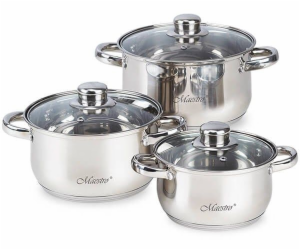 MAESTRO MR-2020-6M 6-piece cookware set stainless steel