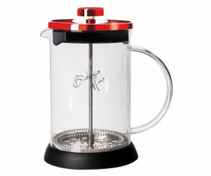 Konvička na čaj a kávu French Press 600 ml  Burgundy Meta...