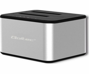 Qoltec 5316 2x HDD / SSD docking station | 2.5  /3.5  SAT...