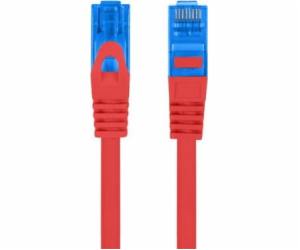 LANBERG PATCHCORD S/FTP CAT.6A 1M RED LSZH