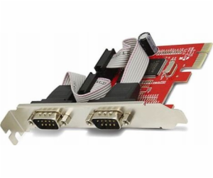 Unitek PCIe x1 řadič – 2x RS-232 (PCI-E-2S)