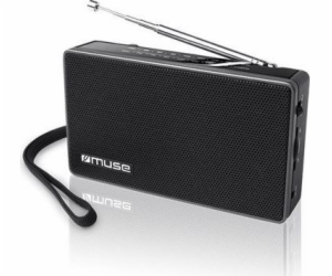 Radio Muse Muse M-030R Black, 2pásmové přenosné rádio