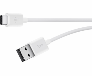 Belkin USB kabel USB-A na USB-C kabel 3m bílý