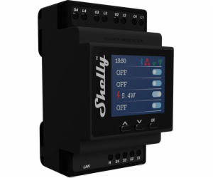 Shelly Pro 4PM DIN Rail 4-channel Relay, WiFi (Power meas...