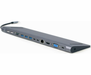 Gembird A-CM-COMBO9-01 Gembird USB-C 9v1 multiport USB + ...