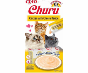 INABA Churu Chicken with cheese - cat treats - 4x14 g