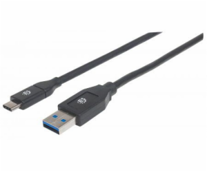 Manhattan USB-A – USB-C USB kabel 2 m černý (354974)