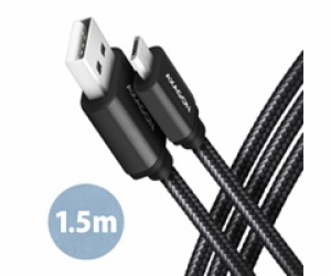 AXAGON BUMM-AM15AB, HQ kabel Micro USB <-> USB-A, 1.5m, U...