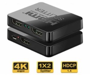 PREMIUMCORD HDMI splitter 1-2 porty, s napájením z USB, 4...