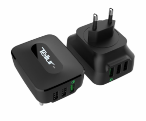 Tellur AC Charger QC 3.0 3*USB Ports (1 Port QC 3.0 & 2 U...