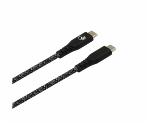 Tellur Green Data Cable Type-C to Type-C 3A PD60W 1m nylo...