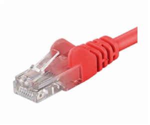 PremiumCord Patch kabel UTP RJ45-RJ45 CAT6 10m červená