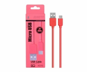 PLUS datový a nabíjecí kabel AS115, konektor micro USB, č...