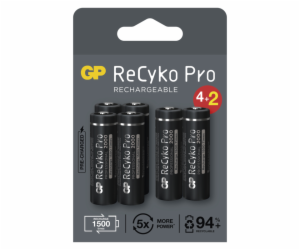 Nabíjecí baterie GP ReCyko Pro Professional AA (HR6), 6 ks