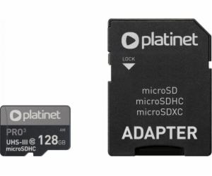 Platinet Pro MicroSDXC karta 128 GB Class 10 UHS-I/U3 A1 ...