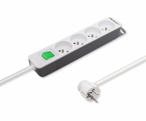 QOLTEC 50288 Power strip 4 sockets 1.8m White-grey