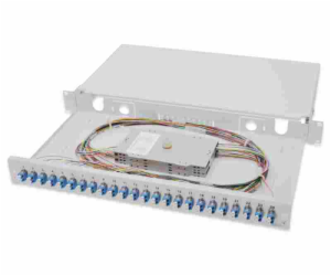 Digitus Fiber Optic Sliding Splice Box, 1U, Equipped 24x ...