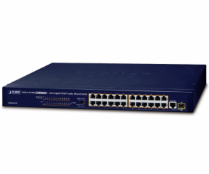 Planet FGSW-2511P PoE switch, 24x100Mb + 1x1Gb-TP/SFP, 24...