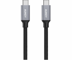 Kabel USB Aukey USB-C - USB-C 1 m Szary (CB-CD5)