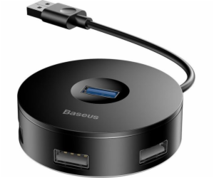 Hub 4in1 USB to USB 3.0 + 3x USB 2.0 Baseus 15cm (black)