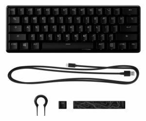 HyperX 60 Alloy Origins AQU Gaming Keyboard-US - Klávesnice