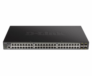 D-Link DGS-1250-52XMP 52-Port Gigabit Smart PoE Switch, 4...