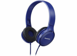 Panasonic RP-HF100E-A, drátové sluchátka, přes hlavu, skládací, 3,5mm jack, kabel 1,2m, modrá