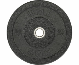 HMS Talerz Olimpijski Bumper Czarny 20 Kg