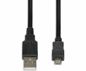 iBox IKU2M18 USB kabel 1,8 m USB 2.0 USB A Micro-USB B Černá