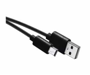 nabíjecí/datový kabel USB-A 2.0 / mini USB-B 2.0, 2m, černý