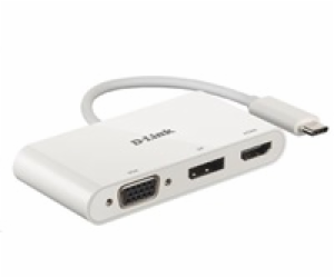 D-Link 3-in-1 USB-C to HDMI/VGA/DisplayPort Adapter 45020043