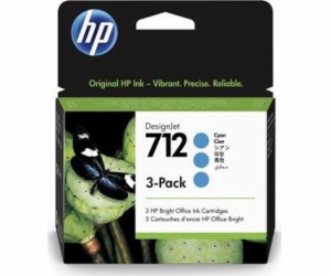 HP Ink 712 3-Pack 29ml azurový inkoust DesignJet