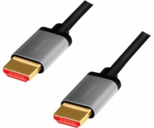 LOGILINK CHA0105 HDMI cable A/M to A/M 8K/60Hz alu black/...